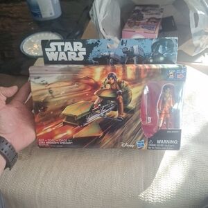 Star Wars Speeder with Action Figure - Green and Red